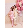 image:imageEkouaer Silk Pajamas for Womens Set 2 Piece Fall Pjs Button Down Sleepwear  Satin Soft Sleep Set Short Sleeve Tops Wide Leg Long Pants with Pockets Classic Lounge SetChampagne