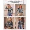 image:imageEkouaer Womens Mesh Long Sleeve Tops Fall Fashion Crew Neck Slim Fit Shirts  Floral Pattern Sheer Tulle See Though Tees Going Out Clothes Super Stretchy Outfits Thermal Tops Night Out UnderscurbsTie Dye