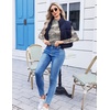 image:imageEkouaer Womens Mesh Long Sleeve Tops Fall Fashion Mock Neck Slim Fit Shirts  Mock Turtleneck Floral Pattern Sheer Tulle Night Out Clothes Stretchy See Though Outfits Sexy Thermal BlousesBrown White