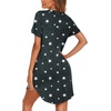 image:imageEkouaer Womens Nightgown V Neck Button Down Sleepshirts Soft Sleepdress  Soft Loose Sleep Shirt with Split Hem for Sleep Lounging Labor Maternity Hospital and Relaxed Nursing Access at HomeGrey Star
