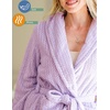 image:imageEkouaer Womens Robe Long Plush Soft Bathrobe Cozy Warm Robes Shawl Collar Sleepwear with PocketsLight Purple