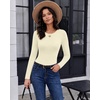 image:imageLong Sleeve Shirts for Women Micro Fleece Thermal Underwear Tops Fitted Tee  Lightweight Going Out TeesBasic Warm UndershirtsFitted Fall TShirtsSoft Crew Neck OutfitsCompression Casual TeesBeige