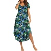 Dark Green Floral