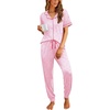 Pink Stripe Heart