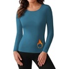 image:imageLong Sleeve Shirts for Women Micro Fleece Thermal Underwear Tops Fitted Tee  Lightweight Going Out TeesBasic Warm UndershirtsFitted Fall TShirtsSoft Crew Neck OutfitsCompression Casual TeesDark Blue