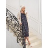 image:imageEkouaer 2 Pack Womens Long Sleeve Nightgown with Pockets Mumu DressesBlack ButterflyRed Floral