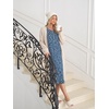image:imageEkouaer 2 Pack Womens Long Sleeve Nightgown with Pockets Mumu DressesPink FloralBlue Floral