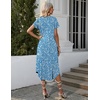 image:imageEkouaer 3 Pack Long Nightgowns for Women House Dress with Pocket Moo MoosHydrangea BowBlue FloralLilac Flower