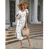 image:imageEkouaer 3 Pack Long Nightgowns for Women House Dress with Pocket Moo MoosWhite FlowerPink FlowerGreen Daisy