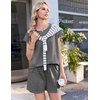 image:imageEkouaer Cotton Pajamas for Women Set 2 Piece Cap Sleeve Lounge SetsMedium Heather Grey