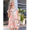 image:imageEkouaer Cotton Pajamas for Women Set 2 Piece Cap Sleeve Lounge SetsTiedye Pink