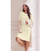 image:imageEkouaer Long Sleeve Nightgowns for Women Cute Fleece Ribbed Sleep DressBeige