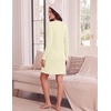 image:imageEkouaer Long Sleeve Nightgowns for Women Cute Fleece Ribbed Sleep DressBeige