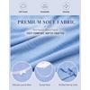 image:imageEkouaer Long Sleeve Nightgowns for Women Cute Fleece Ribbed Sleep DressBlue
