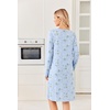 image:imageEkouaer Long Sleeve Nightgowns for Women Soft Knit House Dress SleepshirtsLight Blue Flower