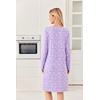 image:imageEkouaer Long Sleeve Nightgowns for Women Soft Knit House Dress SleepshirtsPurple Flower