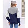 image:imageEkouaer Womens Fall V Neck Sweaters Knit Lightweight Long Sleeve Tops 20261agrey  Navy