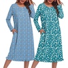 Blue Floral/Blue Green Floral