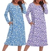 Blue Floral/Purple