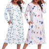 Blue Flower/White Floral