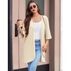 image:imageEkouaer Robes for Women Lightweight Waffle Knit Short Ruffle Bath RobeBeige