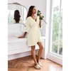 image:imageEkouaer Robes for Women Lightweight Waffle Knit Short Ruffle Bath RobeBeige
