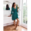 image:imageEkouaer Robes for Women Lightweight Waffle Knit Short Ruffle Bath RobeTeal