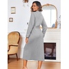 image:imageEkouaer Women Kimono Robes Full Length Knit Bathrobe Lightweight SleepwearLight Gray