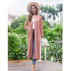 image:imageEkouaer Women Kimono Robes Full Length Knit Bathrobe Lightweight SleepwearMisty Rose
