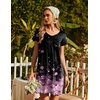 image:imageEkouaer Womens Nightgown Short Sleeve Night Gowns Soft Ruffled Sleep ShirtCherry Blossoms