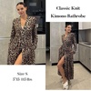 image:imageEkouaer Womens Robes Lightweight Soft Knit Bathrobe Full Length SleepwearLeopard