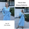 image:imageEkouaer Womens Robes Lightweight Soft Knit Bathrobe Full Length SleepwearLight Blue Stars
