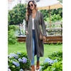 image:imageEkouaer Womens Robes Lightweight Soft Knit Bathrobe Full Length SleepwearMedium Gray