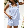 image:imageEkouaer Womens Silk Pajama Set Bow Tie Knot Tank Top Satin Pjs Sets SXXLCherry Blue Plaid
