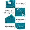image:imageEkouaer Womens Silk Satin Pajamas Set Short Sleeve Sleepwear S5X Plus SizeDark Peacock Blue