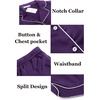image:imageEkouaer Womens Silk Satin Pajamas Set Short Sleeve Sleepwear S5X Plus SizeDark Purple