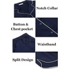 image:imageEkouaer Womens Silk Satin Pajamas Set Short Sleeve Sleepwear S5X Plus SizeNavy Blue