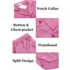 image:imageEkouaer Womens Silk Satin Pajamas Set Short Sleeve Sleepwear S5X Plus SizePeachy Pink