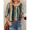 image:imageEkouaer 34 Sleeve Womens Tops Scoop Neck T Shirts 2026 Casual Basic TeesMulticolorcx289
