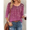 image:imageEkouaer 34 Sleeve Womens Tops Scoop Neck T Shirts 2026 Casual Basic TeesPinkxh370