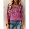 image:imageEkouaer 34 Sleeve Womens Tops Scoop Neck T Shirts 2026 Casual Basic TeesPinkxh370