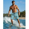 image:imageEkouaer 9 Inch Mens Swim Trunks with Compression Liner 2 in 1 Board ShortsGreen Shark