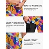 image:imageEkouaer 9 Inch Mens Swim Trunks with Compression Liner 2 in 1 Board ShortsOrange Coconut Tree