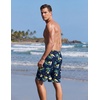 image:imageEkouaer 9 Inch Mens Swim Trunks with Compression Liner 2 in 1 Board ShortsSunglass Pineapple