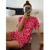 image:imageEkouaer Cute Pajama Sets for Women Summer Short Sleeve Lounge Sets SXXLRed Love