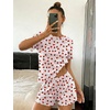 image:imageEkouaer Cute Pajama Sets for Women Summer Short Sleeve Lounge Sets SXXLStrawberry