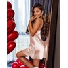 image:imageEkouaer Lingerie for Women Satin Nightgowns Sexy Sleepwear Silk Slip NightyChampagne