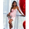 image:imageEkouaer Lingerie for Women Satin Nightgowns Sexy Sleepwear Silk Slip NightyPink