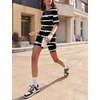 image:imageEkouaer Lounge Sets 2 Piece Summer Outfits 2026 Oversized Biker Short SetsBlack2
