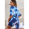 image:imageEkouaer Lounge Sets 2 Piece Summer Outfits 2026 Oversized Biker Short SetsBlue1